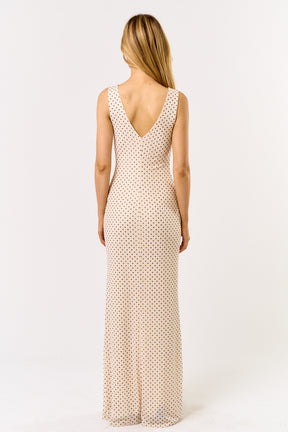 Polka Dot Maxi Dress