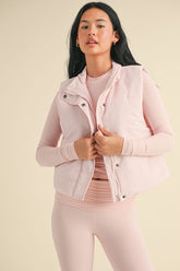 Puffer Vest- Pink