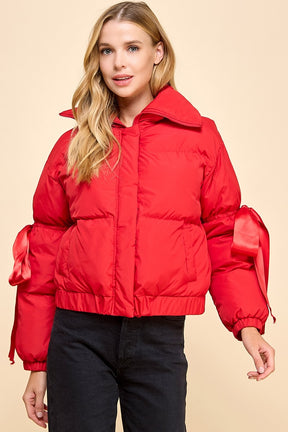 Puffer Jacket- Red