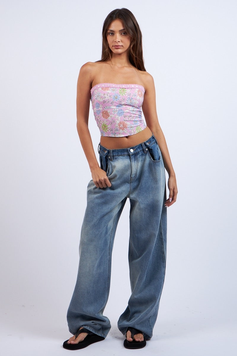 Watercolor Tube Top