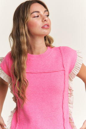 Ruffle Top - Pink