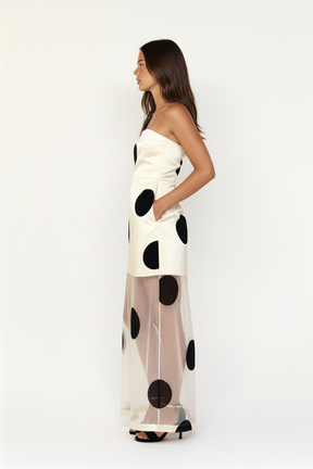 Polka Dot Sheer Maxi