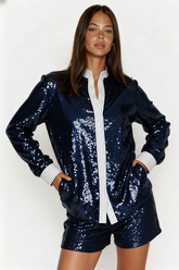 Sequin Set Navy - Pants and Top