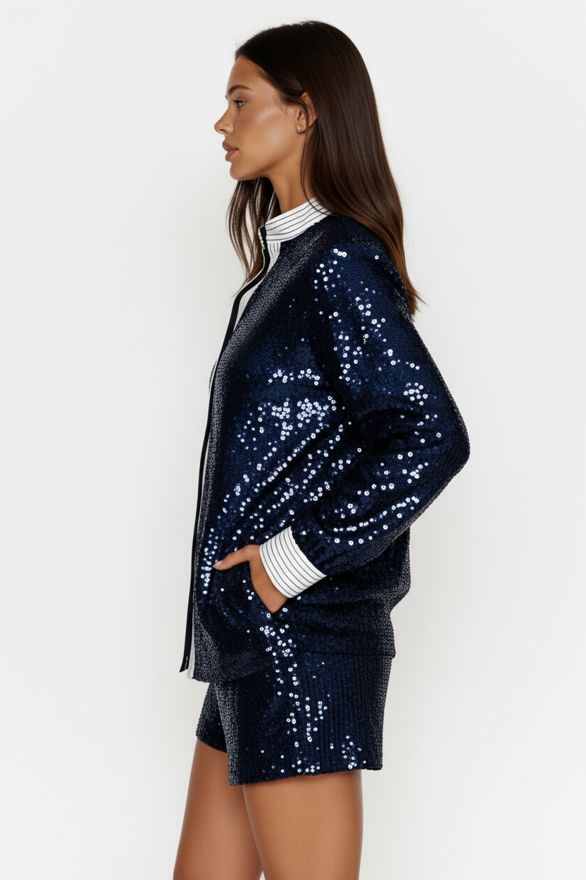 Sequin Set Navy - Pants and Top