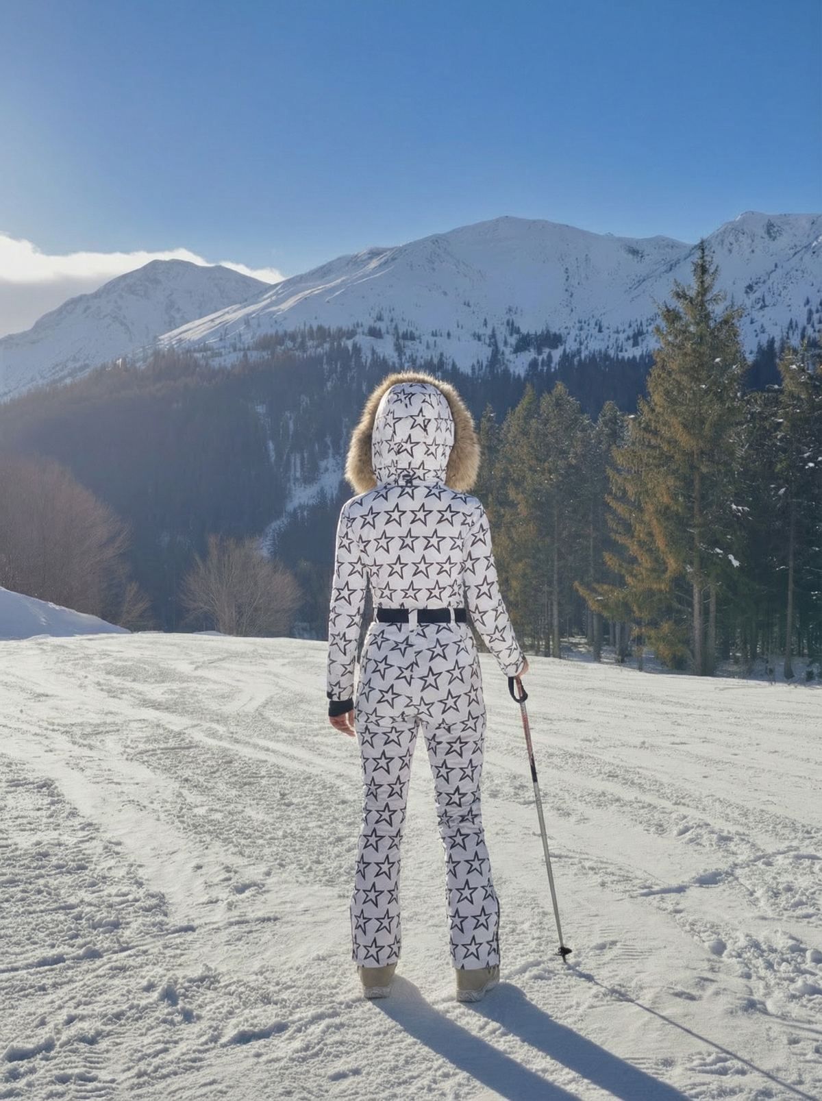 Starry Skis Ski Suit - White