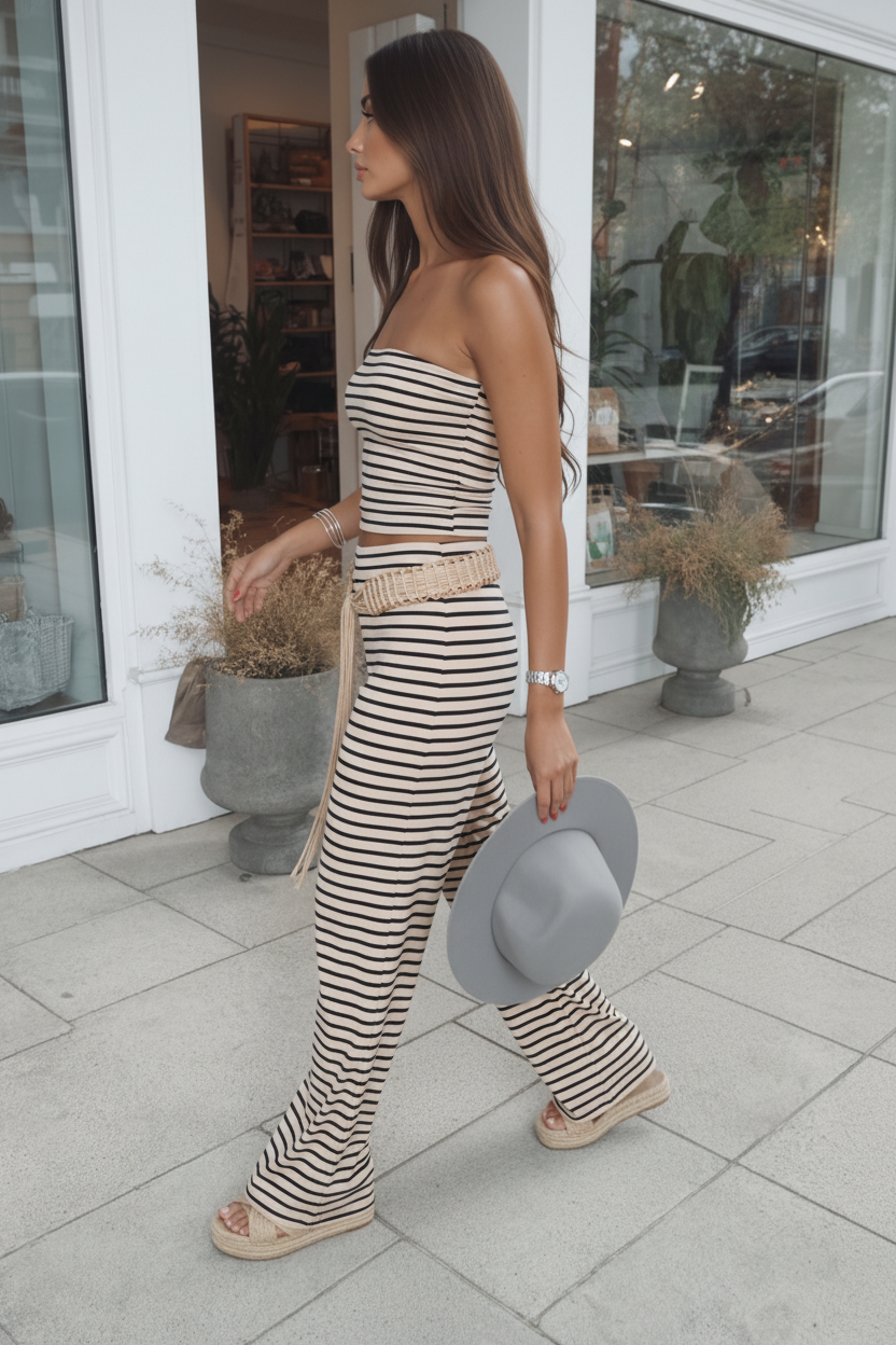 Stripe Summer Set- B&W