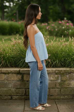 Summer Tan Top - Blue