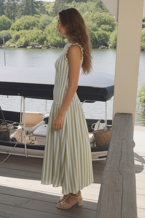 Conflicted Dress — trendy mini dress, front view