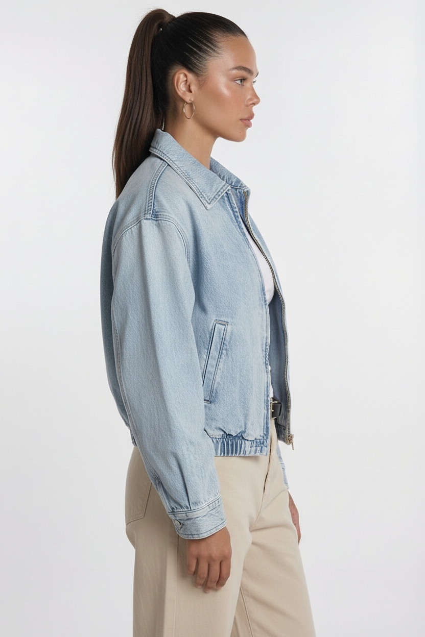 Stuck on You Jacket — trendy outerwear, front view