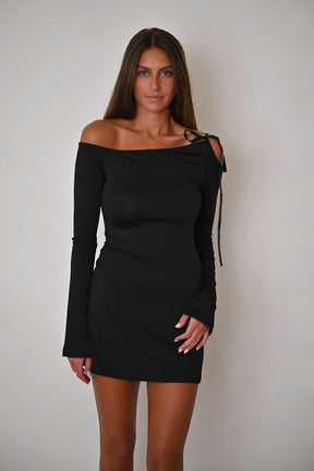 Bow Shoulder Dress