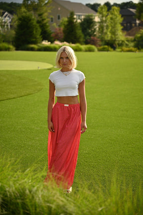 Plaid Maxi Skirt