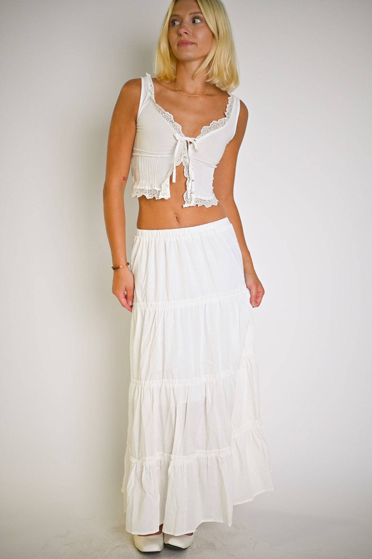 Ivory Maxi Skirt