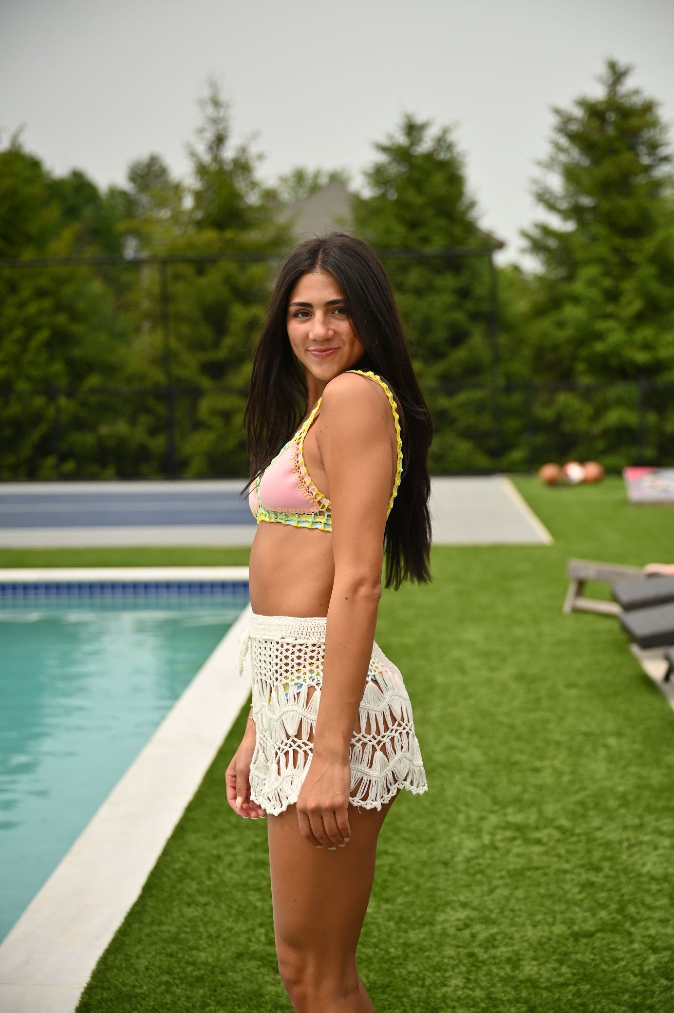 Beach Skirt Coverup -White