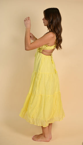 Monaco Maxi Dress Yellow