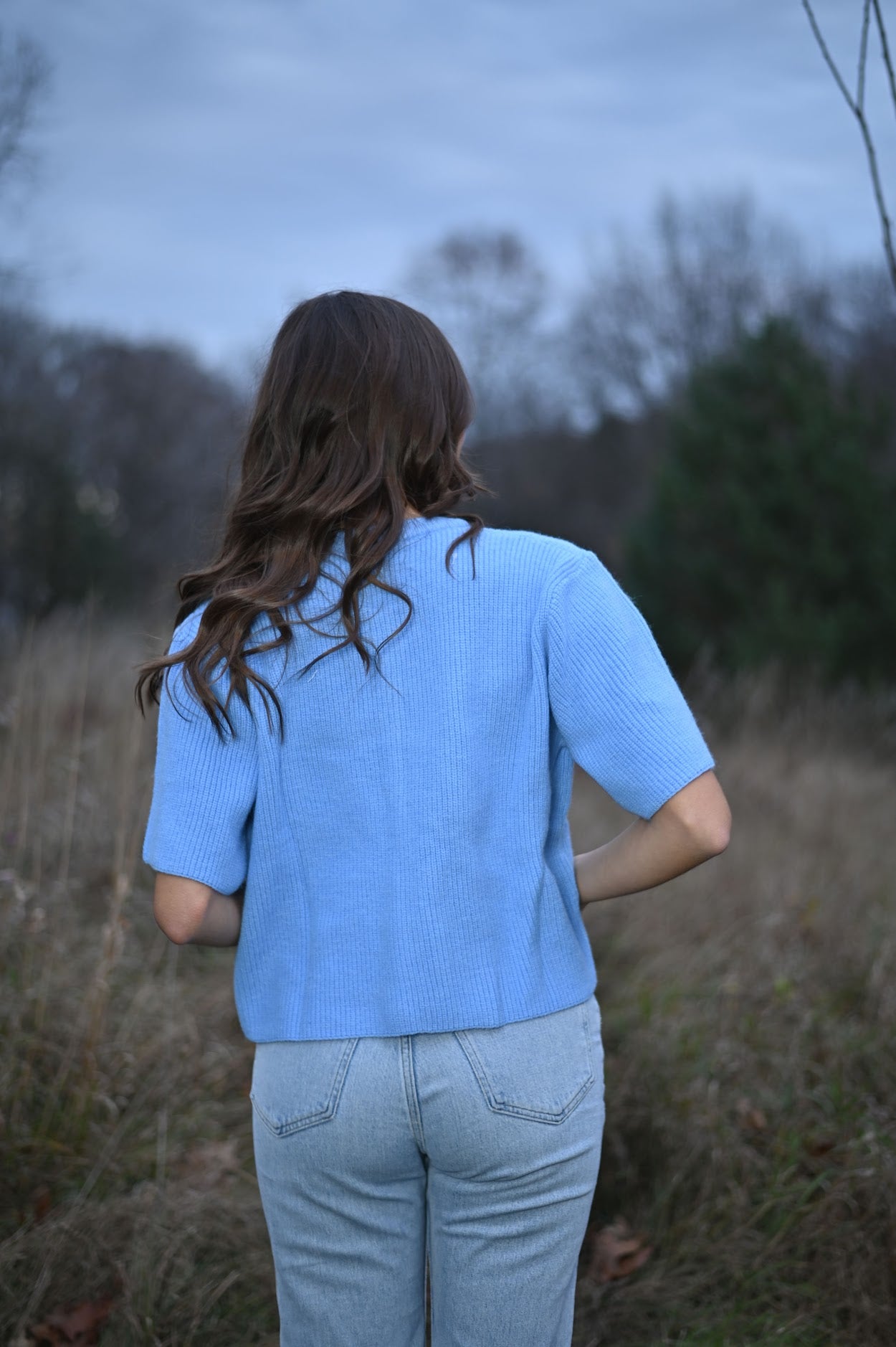 Office Cardigan- Blue