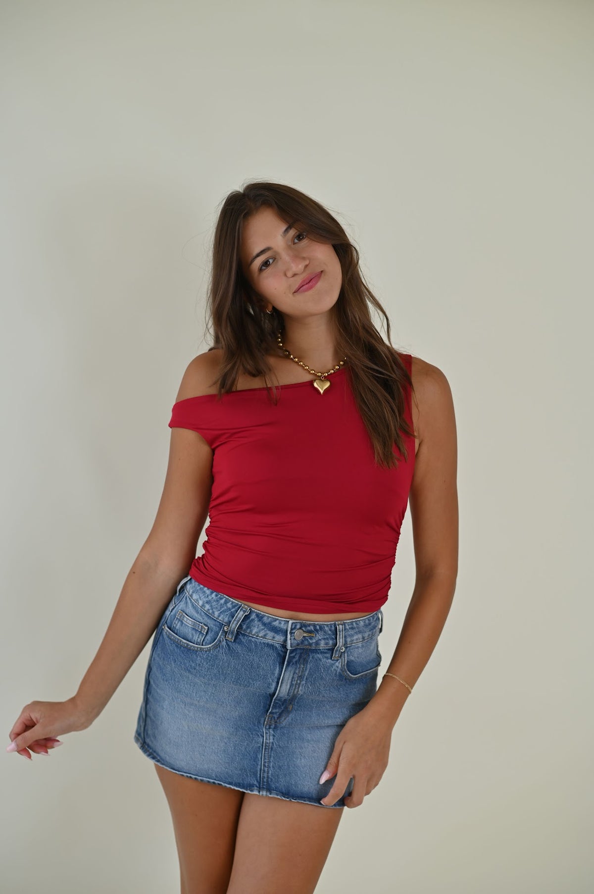 Saddie Top- Red