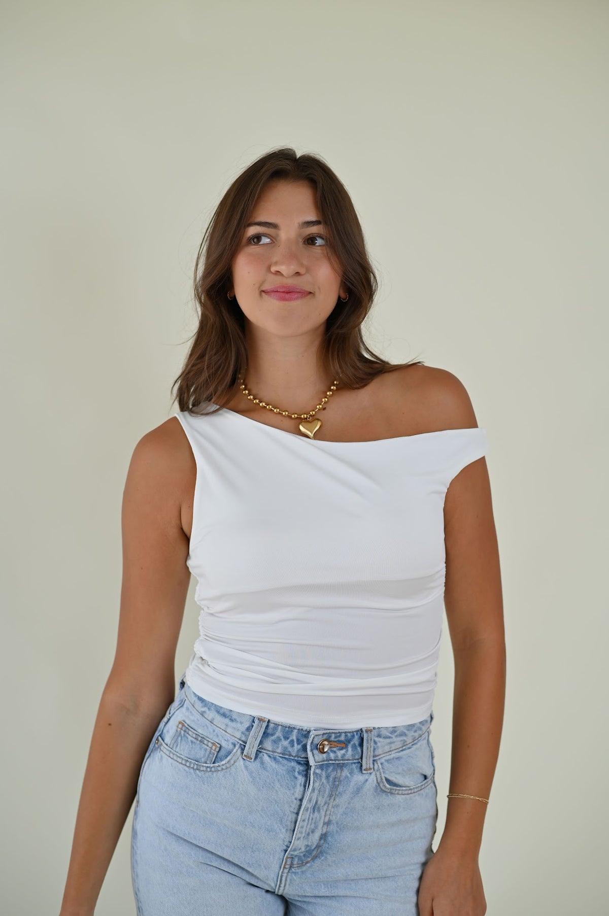 Saddie Top- White