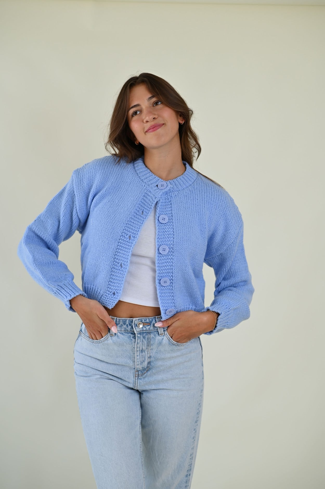 Pastel Cardigan- Blue