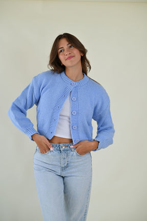 Pastel Cardigan- Blue