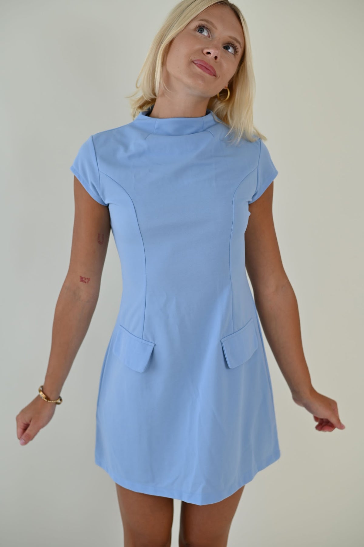 Claire Dress-Blue