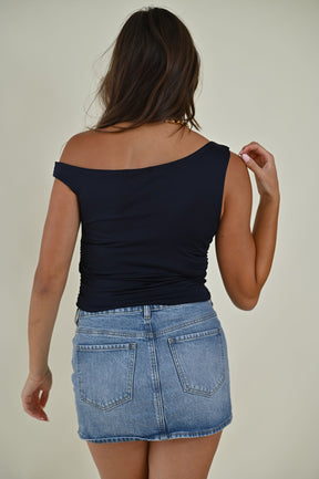 Saddie Top- Navy