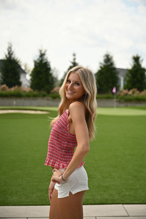Cherry Top - Plaid