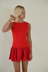 Naples Dress- Red