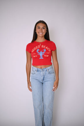 Rodeo Beach Graphic Tee - Red