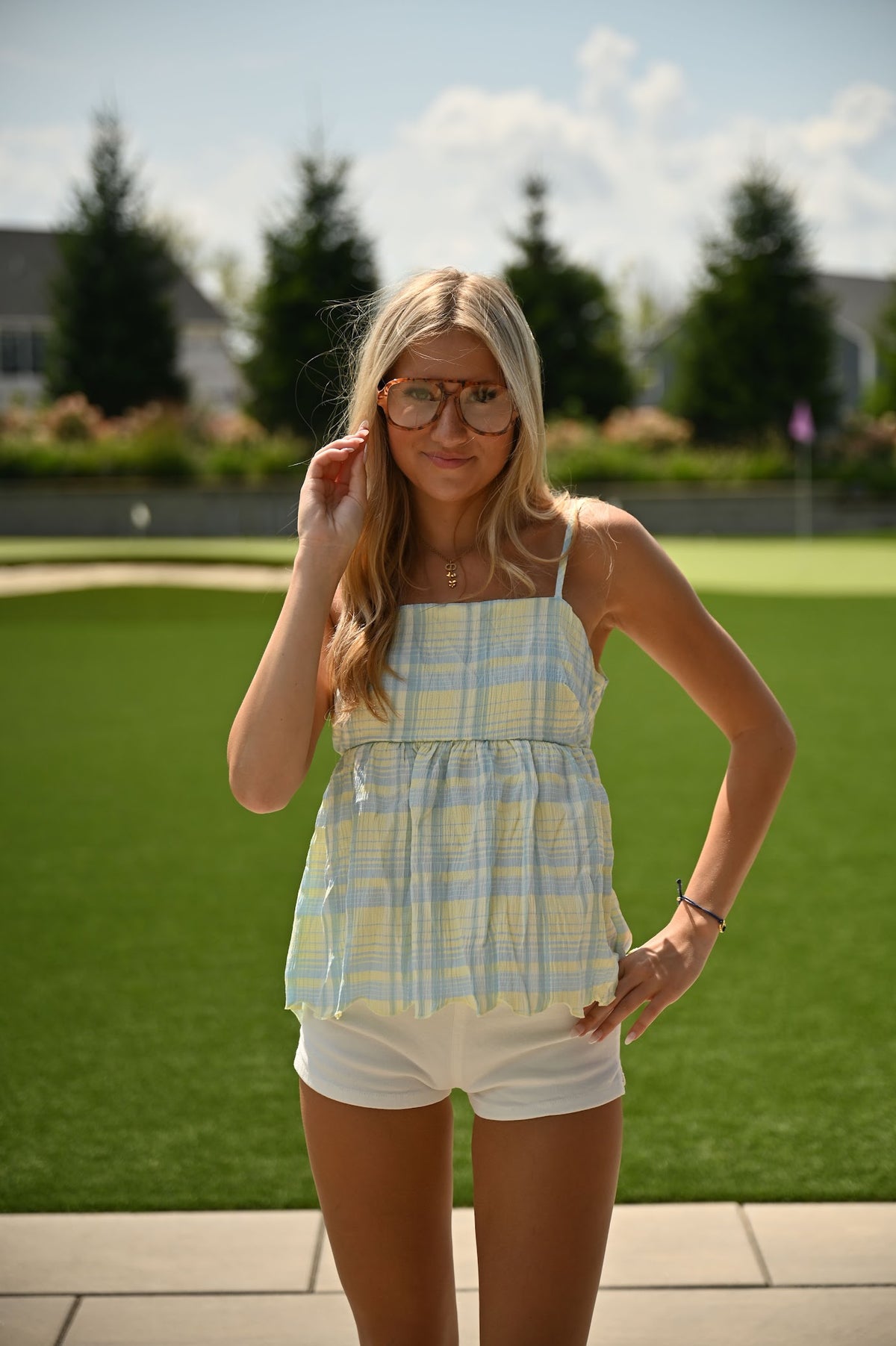 Linear Luxe Top