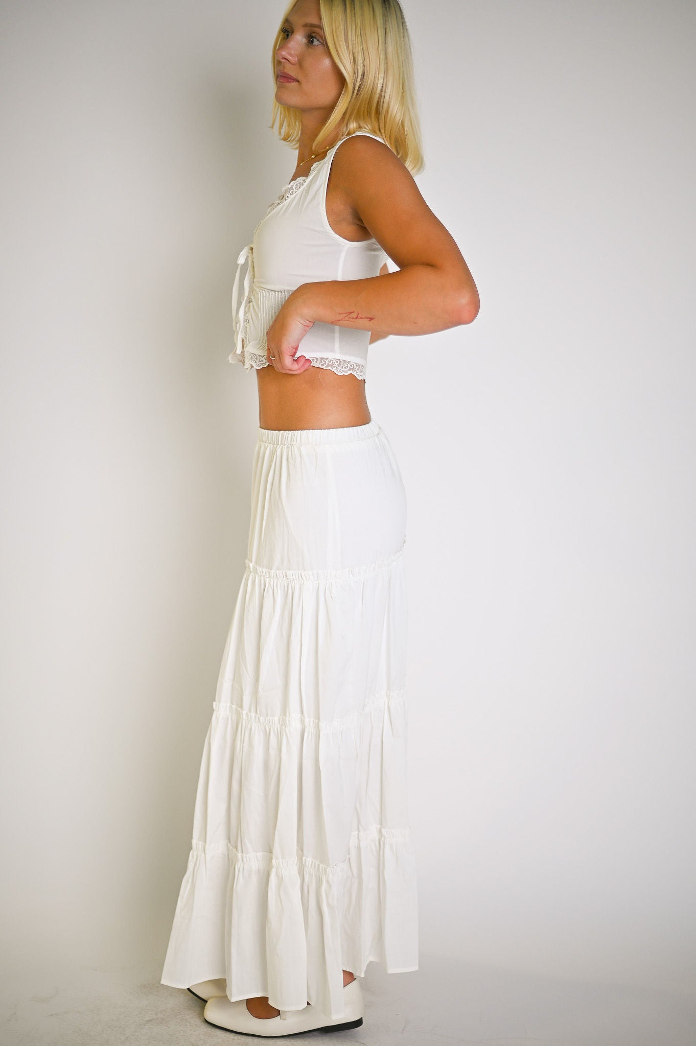 Ivory Maxi Skirt