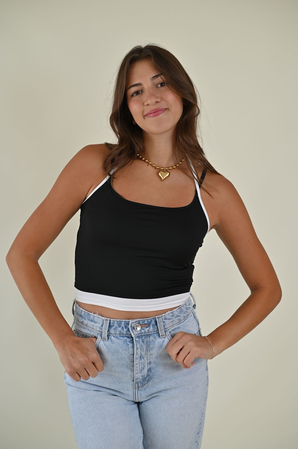 August Crop Top- Black