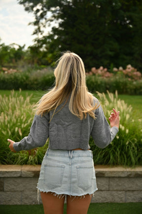 Icon Cardigan - Gray