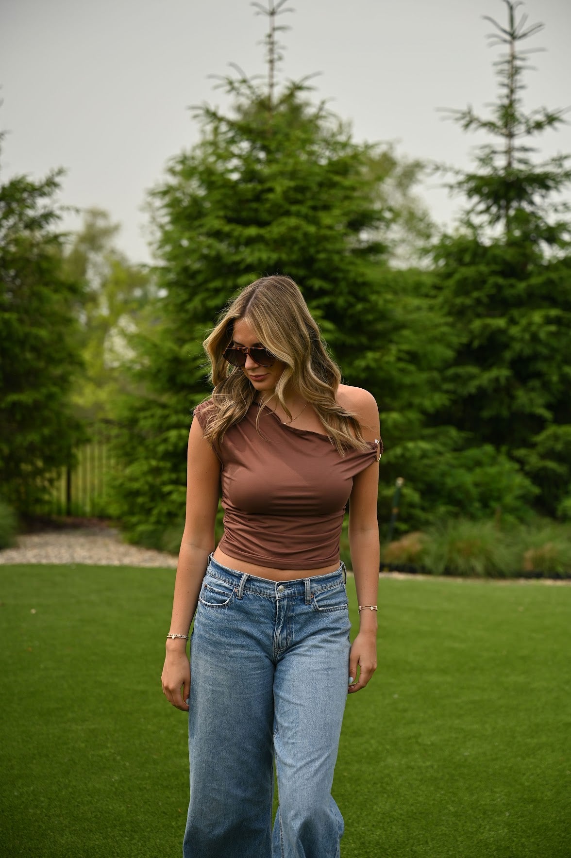 Saddie Top- Brown