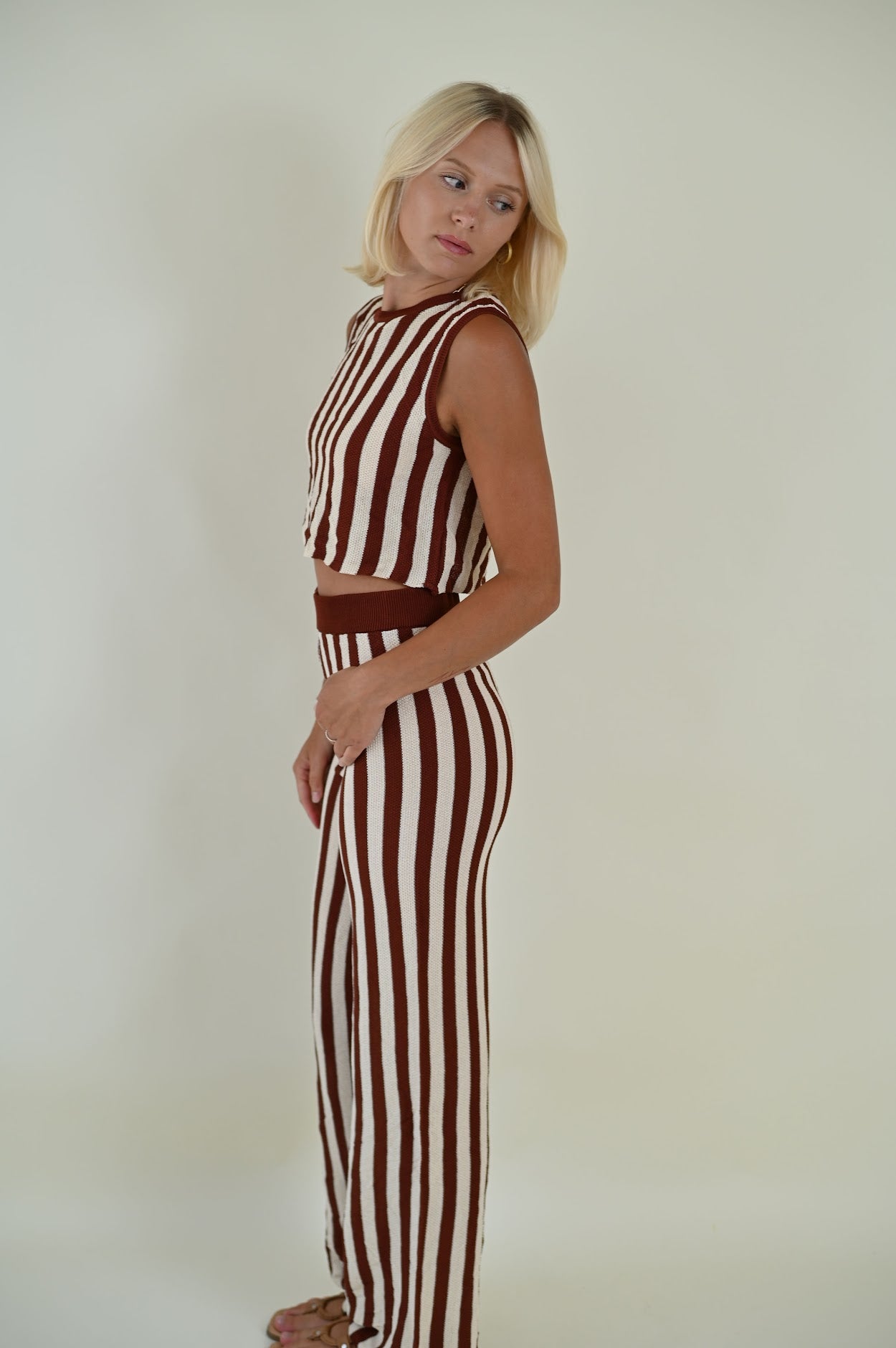 Urban Stripe Two-Piece Set