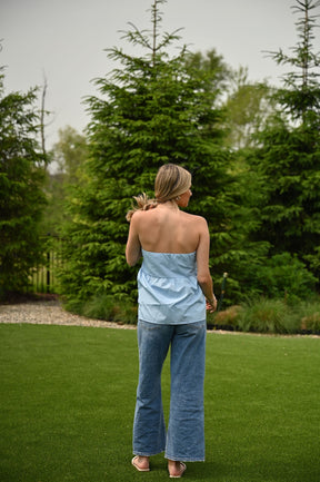 Summer Tan Top - Blue