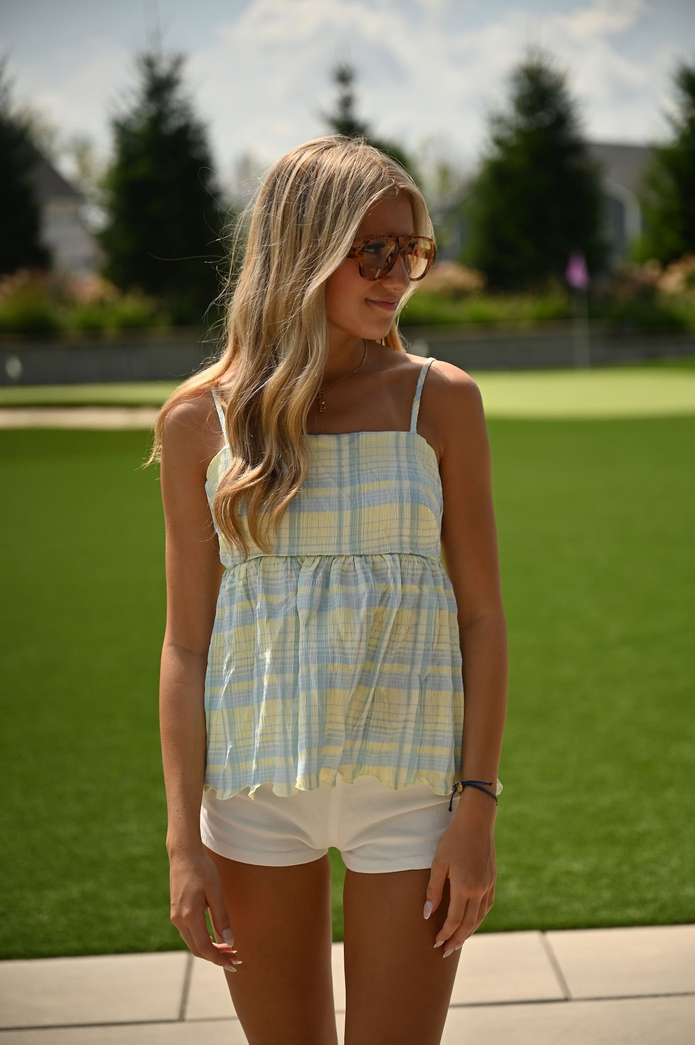 Linear Luxe Top