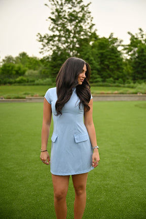 Claire Dress-Blue