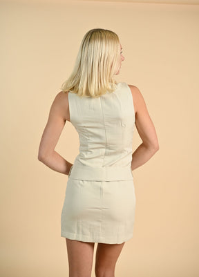 New York City Dress- Cream