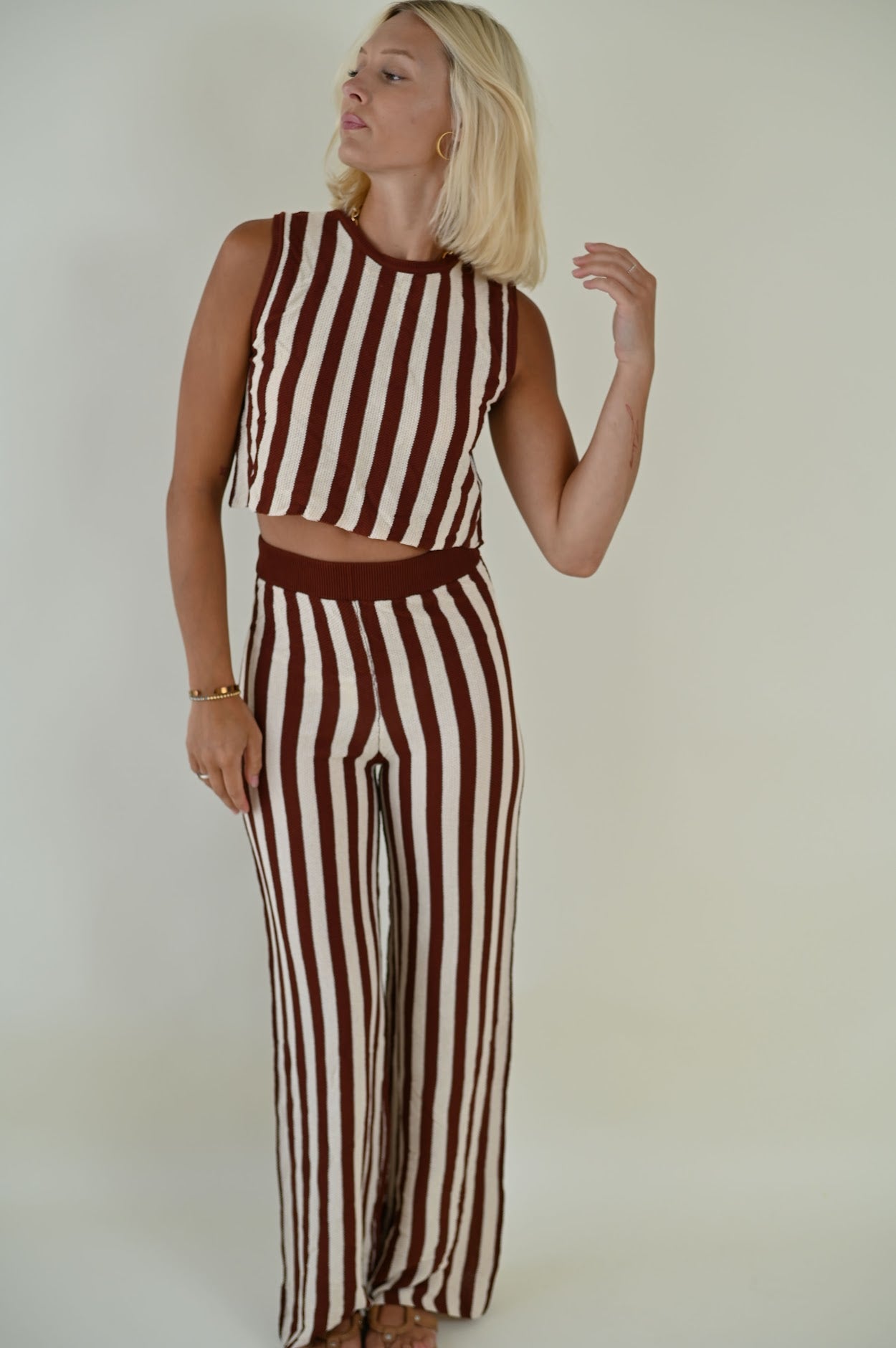 Urban Stripe Two-Piece Set