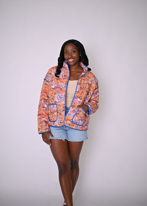 FlowerLand Quilted Jacket