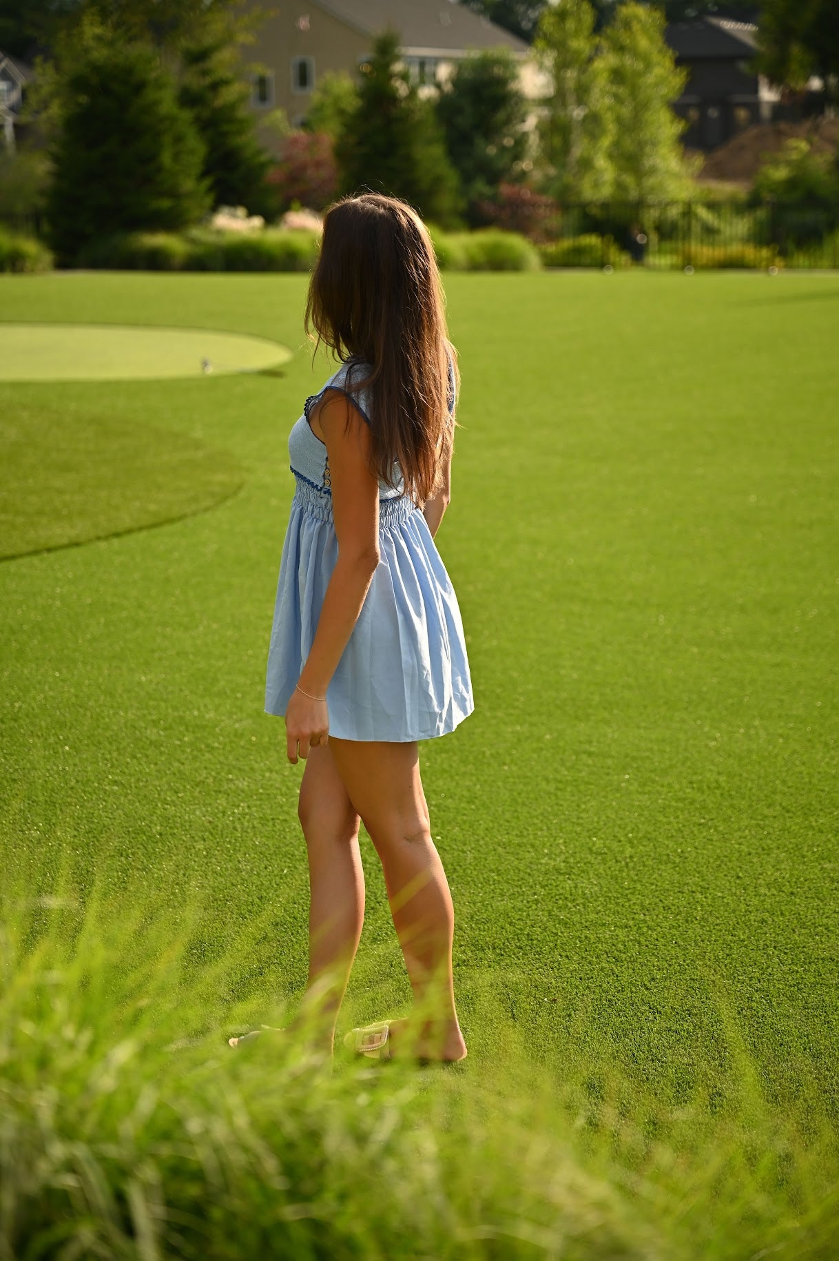 Linen Baby Doll Dress