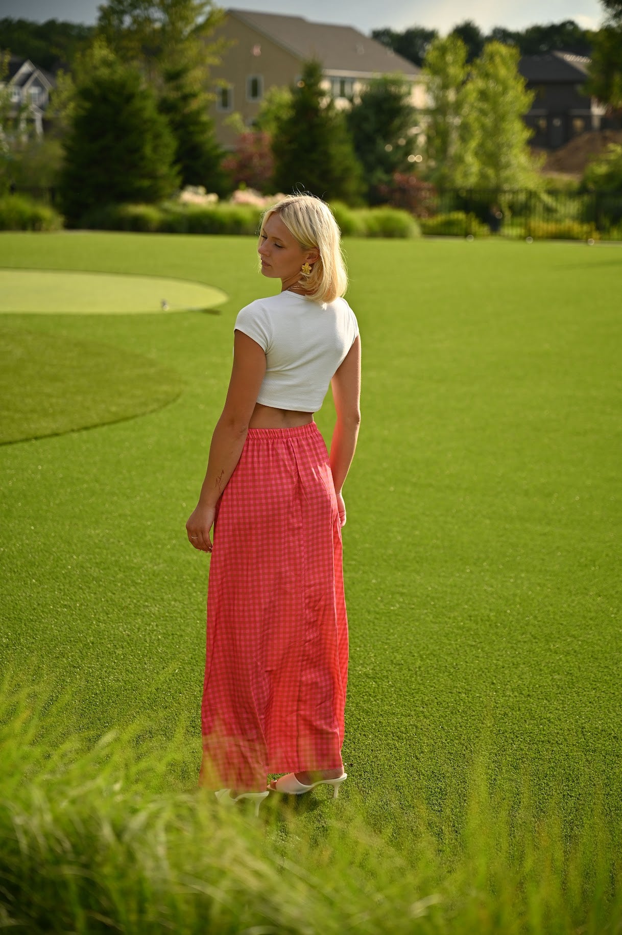 Plaid Maxi Skirt