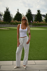 Linen Pants- Stripe