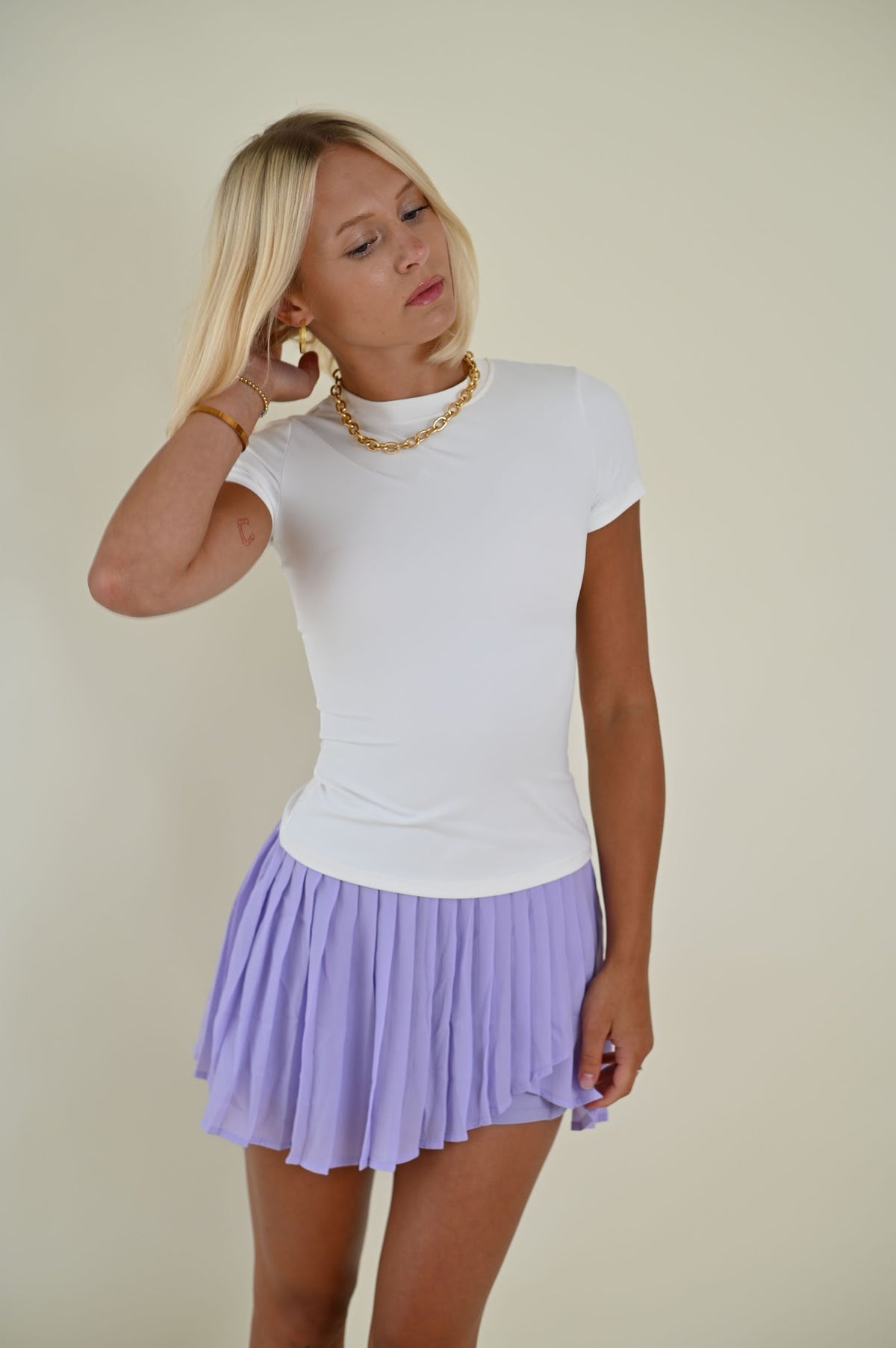 Ruffle Skirt- Purple