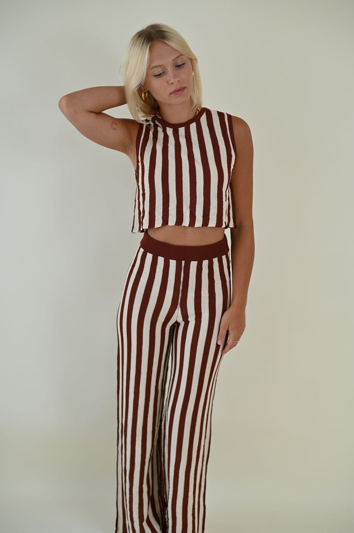 Urban Stripe Two-Piece Set