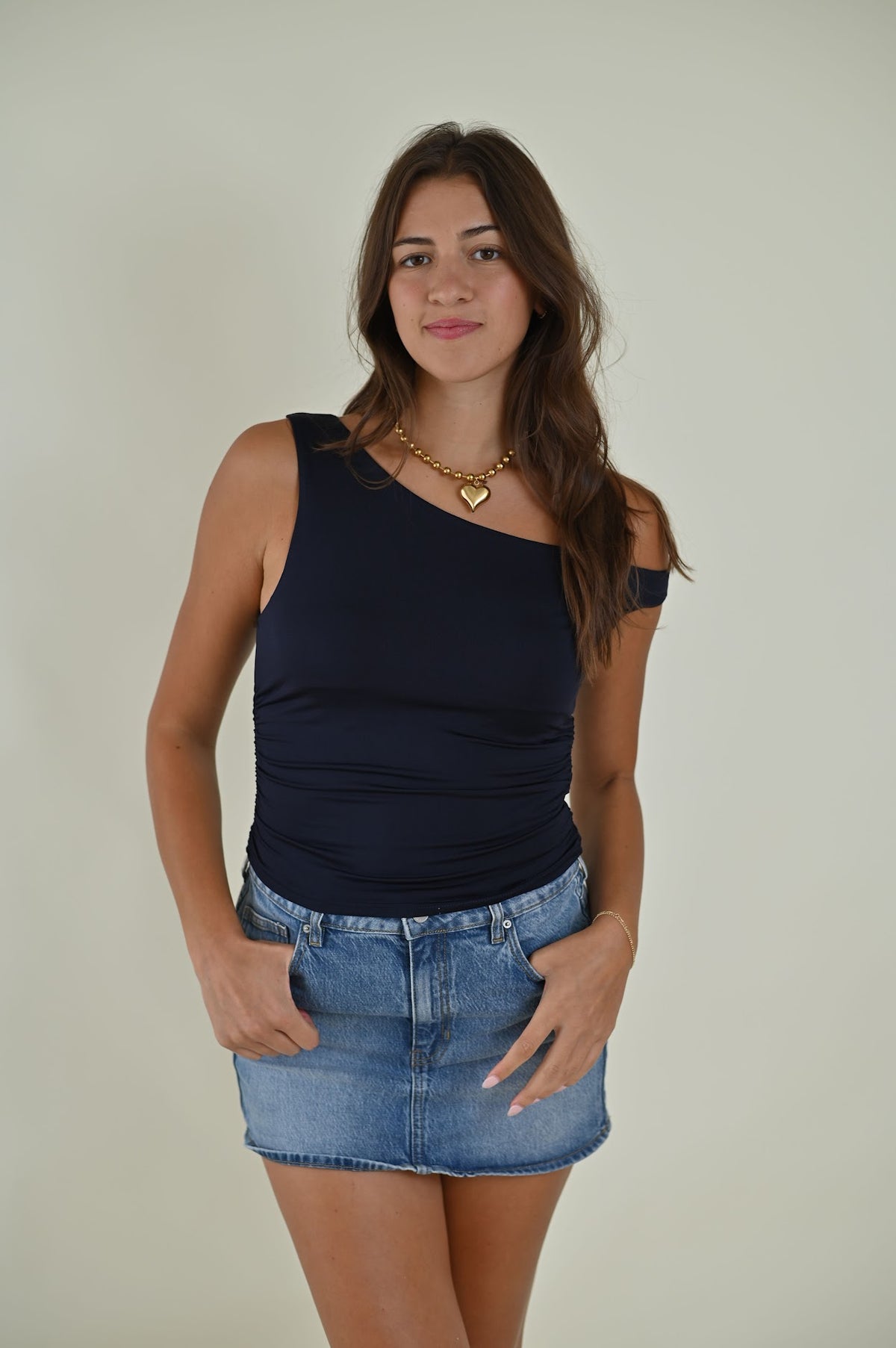 Saddie Top- Navy