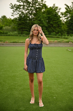 Navy Number Dress