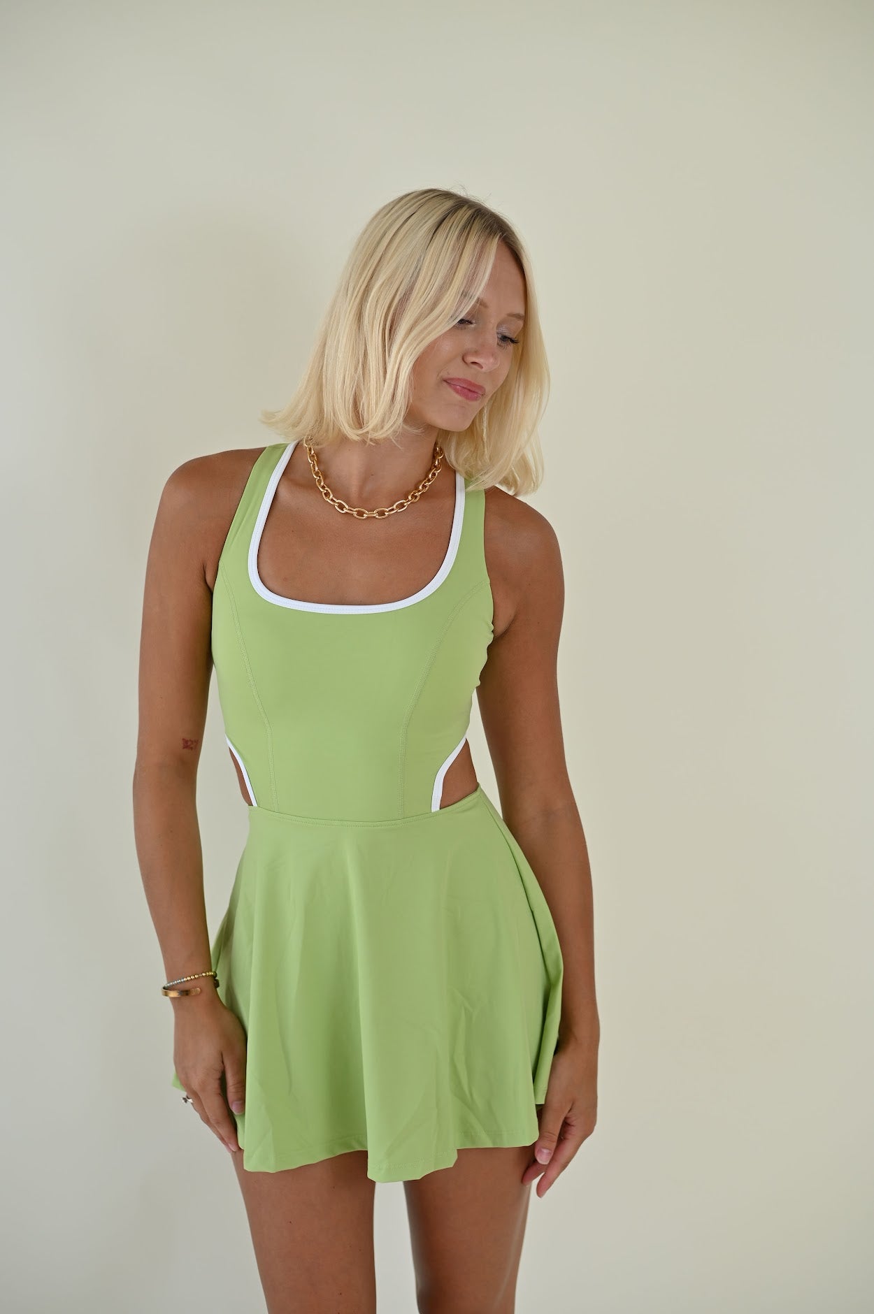 April Tennis Dress- Green