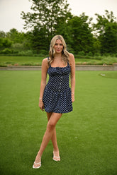 Navy Number Dress