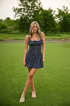Navy Number Dress